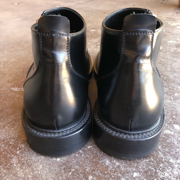 Saint Laurent Black Leather Ankle Boot - Picture 4 of 15